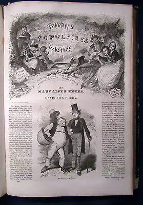 Dumas, Second,Perrin Romans Illustres um 1870 Zusammenstellung ill. Romane  js