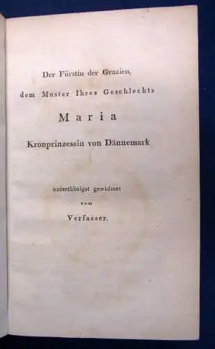 Baggesen Parthenäis oder Die Alpenreise. Ein idyllisches Epos um 1808 sf