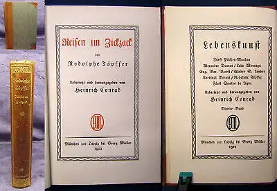 Töpffer Reißen im Ziczack 1912 Georg Müller Verlag Geschichten Erzählungen  js