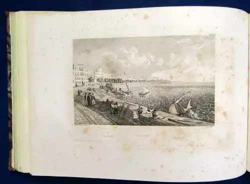 Meyers Universum Sehenswerthesten und Merkwürdigkeiten 1.Bd Stahlstich 1834 js 