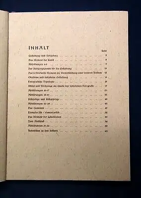 Isert Fotographische Gestaltungslehre 1948 Hobby Fotographie Gestaltung js