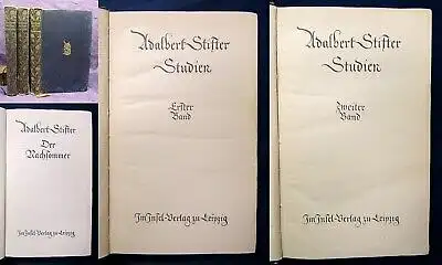 Adalbert Stifter 3 Bände komplett o.J. Im Insel- Verlag Literatur Klassiker js
