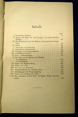 Fickelscherer Das Kriegswesen der Alten 1888 Kulturbilder aus dem Altertum js