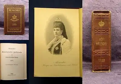 Gothaischer Genealogischer Hofkalender 1903 Kalendarium Geschichte Jahrbuch js
