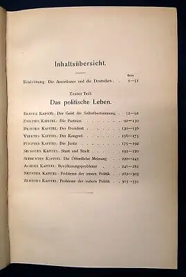 Münsterberg Die Amerikaner 1904 1. und 2. Band in 1 Buch Geschichte Politik js