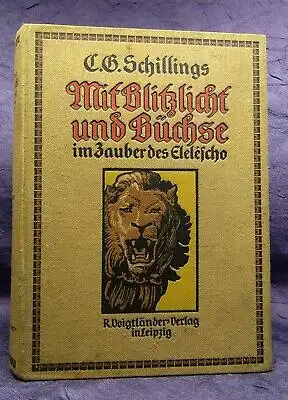 Schilling Mit Blitzlicht und Büchse im Zauber des Elescho 1911 Fotografie  js