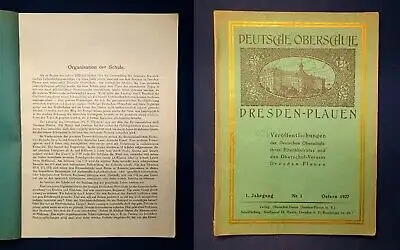 Haufe Deutsche Oberschule Dresden-Plauen Ostern 1927 1. Jahrgang Ortskunde js