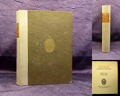 Mirandola Ausgewählte Schriften 1905 Belletristik Klassiker Literatur Lyrik mb