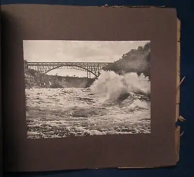 Sammelbilderalbum Niagara Falls vollständig mit 27 Abb. auf Tafeln um 1920 js