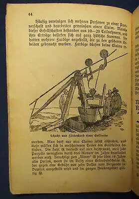 Alisat Goldgräber in Alaska Mit Spitzhacke und Schaufel am Klondyke 1921 js