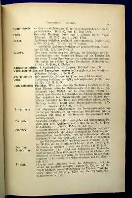 Hand Lexikon für Sächsische Polizeibeamte sämtliche Gesetze und Formulare 1904 j
