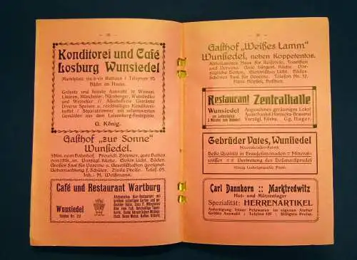 Niehrenheims kleiner Führer durch Bayreuth um 1915 Guide Führer Ortskunde mb