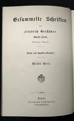 Gerstäcker, Friedrich Gesammelte Schriften Bd.26 Wilde Welt um 1900 Klassiker js
