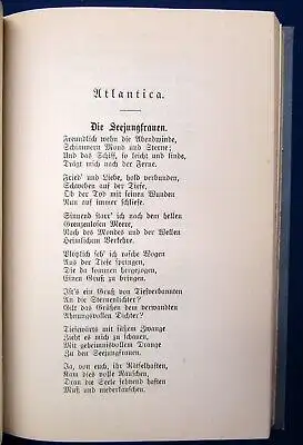 Lenau Nicolaus Gedichte um 1900 Klassiker dekorativer Leinen Literatur js