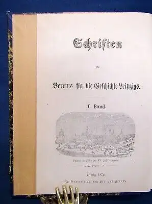 Schriften des Vereins für die Geschichte Leipzigs 1-4 komplett 1872 Wissen js