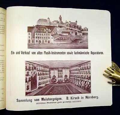 Heerwagen Beckmanns Führer durch Nürnberg u Umgebung um 1900 Guide Reiseführer m