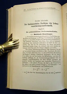 Broggi Versicherungsmathematik 1911 Naturwissenschaften Physik Mathematik mb