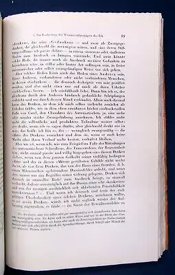 Janssen Das Erlebende ich und sein Dasein 1932 Forschung Belletristik js