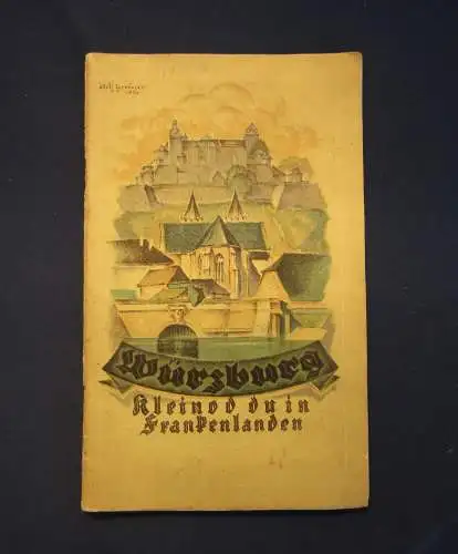  Fremdenverkehrsverein Würzburg Total-Ansicht um 1925 Guide Reiseführer mb
