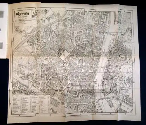  Fremdenverkehrsverein Würzburg Total-Ansicht um 1925 Guide Reiseführer mb