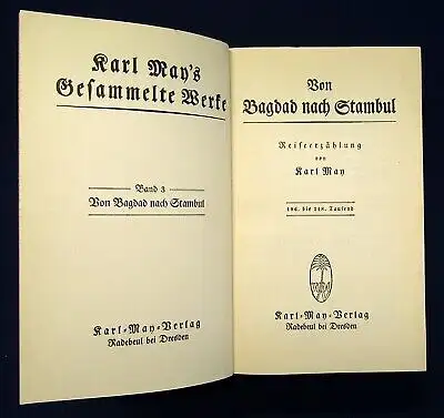 Karl May Von Bagdad bis nach Stambul um 1935 Reiseerzählung Klassiker js