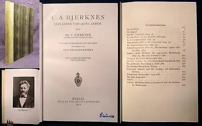 C. A. Bjerknes Sein Leben und seine Arbeit 1933 Bildband Halbpergament js