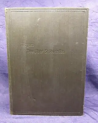 Krauß Meyers Deutscher Städteatlas 1913 selten mit 50 Karten komplett rara js