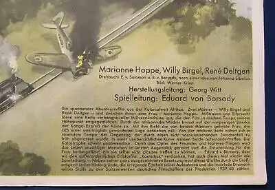 Or. Filmplakat " Kongo- Express " Offsetdruck 1930er Jahre Georg Witt js