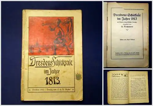 Reichmann Dresdens Schicksale im Jahr 1813 1913 Geschichte Gesellschaft mb