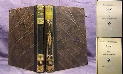 Deetjen Meisterwerke deutscher Klassiker Kleist 2 Bde. 1925 dekorativer Hldr. js