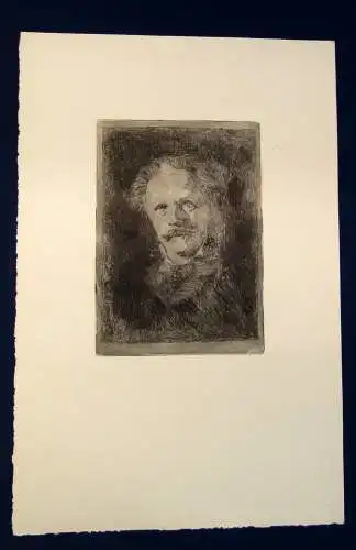 Radierung Portrait von Karl May 1950- 1970 Künstler unbekannt Figurative Kunst j