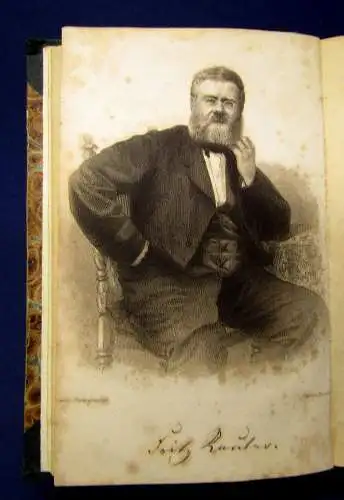 Reuter Sämmtliche Werke Olle Kamellen 1868 Belletristik Klassiker mb 