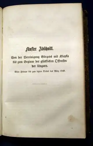 Geschichte des ungarischen Insurrectionskrieges EA selten 1848-49 2 Bde. j