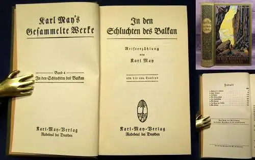 Karl May's Gesammelte Werke Bd. 4 "In den Schluchten des Balkan"Erzählung 1930 j