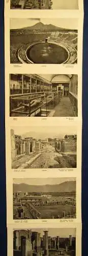2x Leporello Ricordo De Napoli, Ricordo Di Pompei blindgeprägt top 1900 js