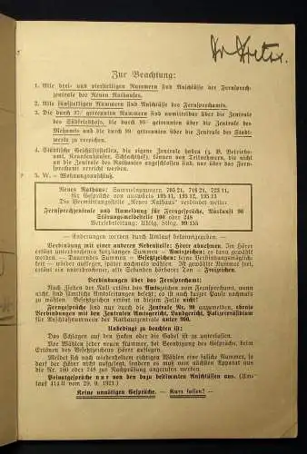 Oberbürgermeister Fernsprechanschlüsse(Mai-Juni 1936) Verzeichnis Ämter j
