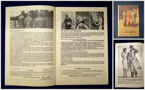 Klepper Katalog Darauf kommt es an 1935 Bekleidung Hüte Gamaschen  Mäntel mb