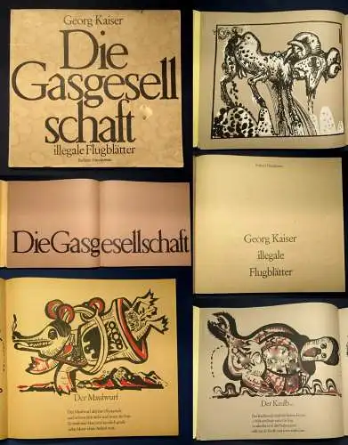 Kaiser Die Gasgesellschaft illegale Flugblätter 1969 Berliner Handpresse js