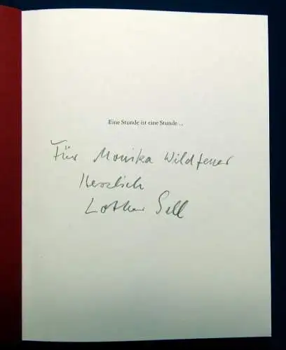 Strittmatter, Sell Eine Stunde ist eine Stunde...Kalender um 2000 mit Widmung mb