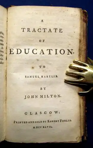 Milton John, Poems on Several Occasions 1747 Belletristik Lyrik Poesie js