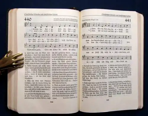Evangelisches Kirchengesangbuch um 1925 Goldschnitt Religion Christentum js