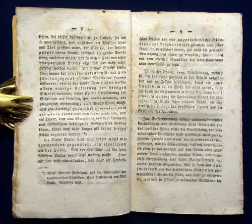 Elias Stephan Friedrich Sittig Apologie der Verpflichtung 1830  am
