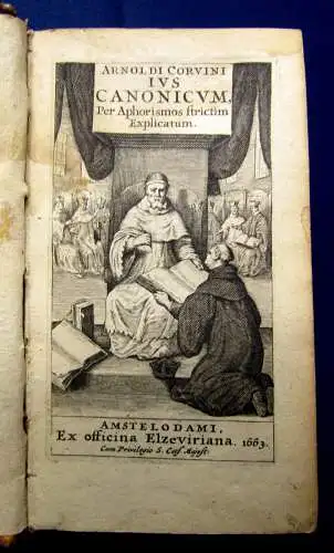 Arnoldi Corvini Jus Cabonicum, per Aphorismos 1663 am