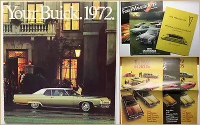 Orig. Prospekte Broschüre Ford 7 Bde um 1970 Auto Verkehr Automobil Oldtimer sf