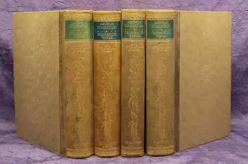 Die Theaterstücke von Arthur Schnitzler in 4 Bänden 1915 Kunst Kultur HLdr. js