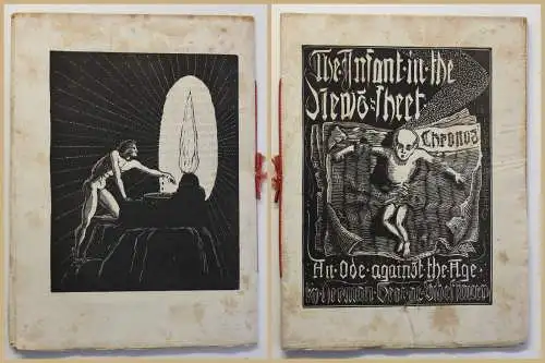 Scheffauer The Infant in the News-sheet 1921 mit 2 Holzschnitten Englisch sf