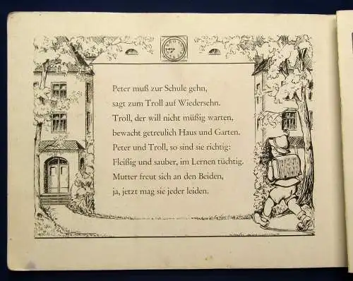 Voigt Eine lehrreiche lustige Hundegeschichte Ein Troll der lernen soll  1949