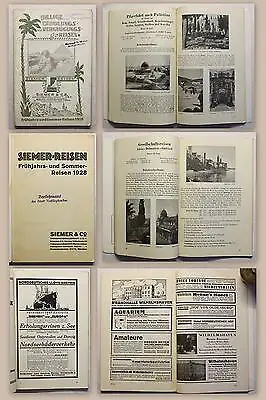 Broschüre Siemer & Co Verkehrs-Gesellschaft Reisen 1928 Reklame Reiseprospekt xz