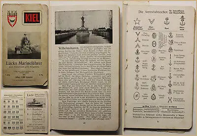 Original Prospekt Lücks Marineführer 1911 geschichte Militaria Militär Krieg sf