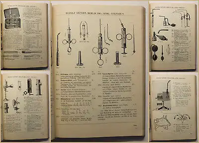 Detert Sonder-Preisliste D über Instrumente für Ohr, Nase, Hals um 1910 sf